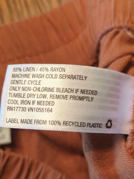 a new day Wide Leg Drawstring Pants in Brown - Picture 4 of 4